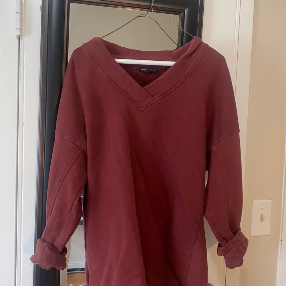 Fleece oversized sweatshirt